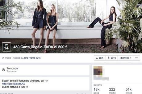 Buono sconto da 500 euro Zara, si tratta di una bufala