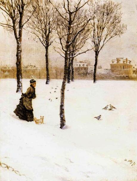 Inverni ad arte: gente nella neve
