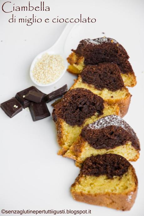 Ciambella di miglio e cioccolato senza glutine