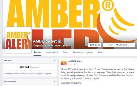 Facebook presenta Amber Alert per aiutare a trovare i bambini scomparsi