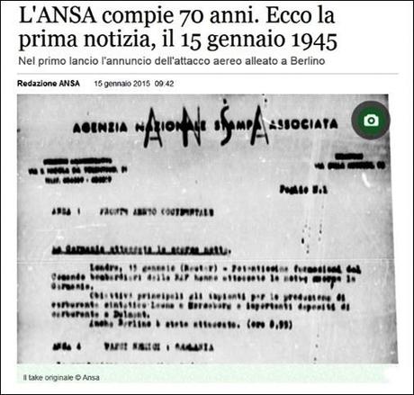 Ansa 70 anni