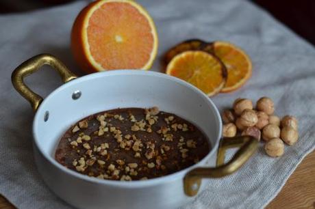 castagnaccio con nocciole e arancio