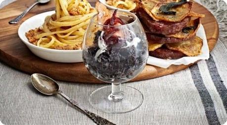 Riso Venere con panna salmone e cipolle caramellate