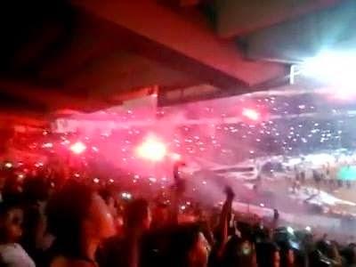 (VIDEO)Persija Jakarta Fans at Gelora Bung Karno Stadium. Pyro Show! Trofeo Persija 2015 #thisisfootball