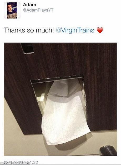 Quando la marca ti è vicina nel momento del bisognino :-)) Virgin Train