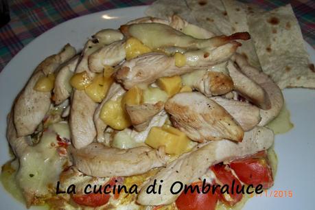 Petto di pollo al formaggio con sfoglie croccanti