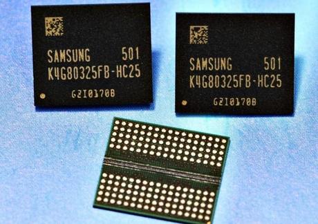 Samsung, produzione di moduli DRAM da 8Gb