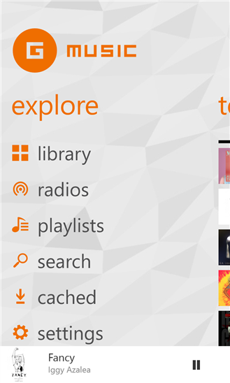 Player for Google Play Music