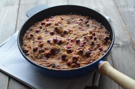 Skillet Cranberry Vanilla Buckle