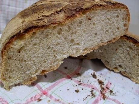 Pane misto con semola rimacinata con lievito madre