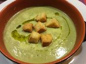 Vellutata lattuga crostini parmigiano