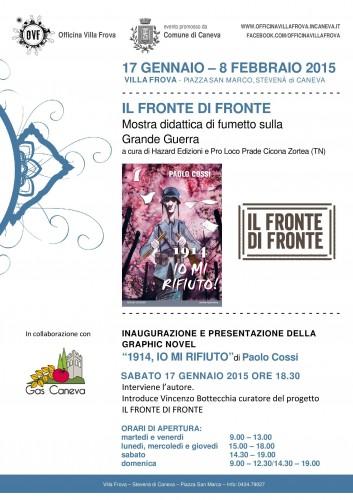 “Il fronte di fronte”, mostra e presentazione del nuovo graphic novel di Paolo Cossi