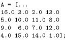 Guida all’uso di Matlab: lavorare con le matrici (2da parte).