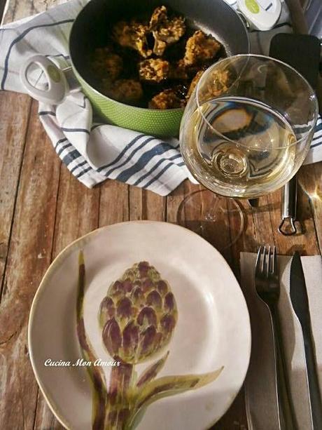 Carciofi con Crumble di Pane