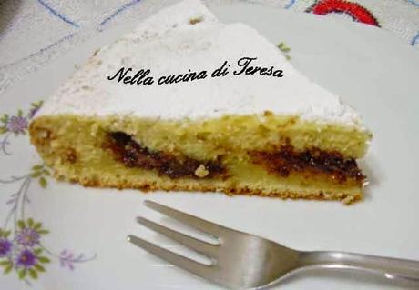 TORTA DI RICOTTA CON CUORE DI NOCCIOLATA