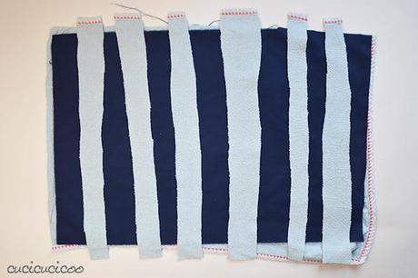 How to sew bathroom rugs from upcycled towels and sheets! Fast, easy and ecofriendly! | www.cucicucicoo.com