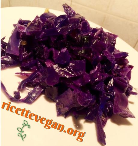 ricettevegan.org - cavolo rosso e porri in padella
