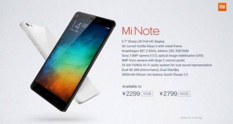 Xiaomi Mi Note