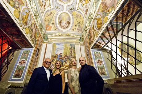 Flaminio Soncini (Camera Buyer) Annabella Pascale( Artimino), Cris Egger & Alex Dordevi( De Gorsi Luxury Consulting)