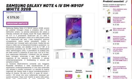 Samsung Galaxy Note 4 No Brand Garanzia Italia a 579 euro da Glistockisti.it Samsung Galaxy Note 4 No Brand Garanzia Italia a 579 euro da Glistockisti.it Promozione Samsung Galaxy Note 4 No Brand Garanzia Italia a 579 euro da Glistockisti.it Samsung Galaxy Note 4 No Brand Garanzia Italia a 579 euro Promozione Offerta Samsung Galaxy Note 4 IV SM N910F White 32GB   Gli Stockisti  Smartphone  cellulari  tablet  accessori telefonia  dual sim e tanto altro