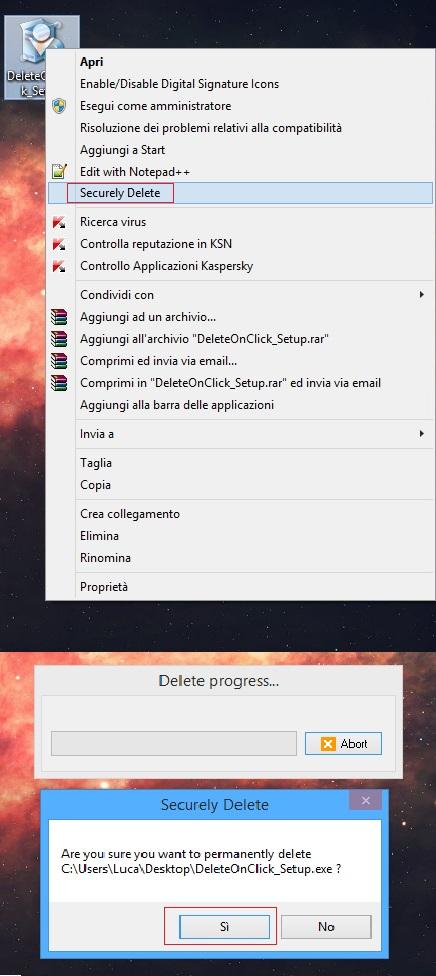 [Guida] Eliminare definitivamente i file su [Windows] mediante [CClener] o [DeleteOnClick]