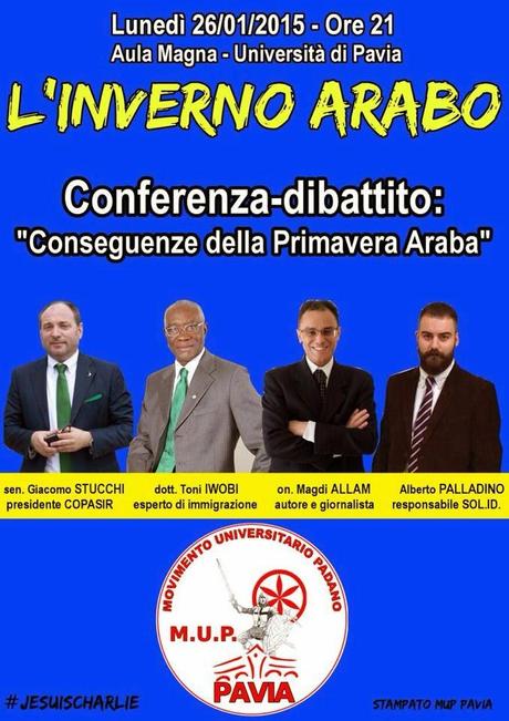 PAVIA. “L’inverno arabo”: conferenza in Università.