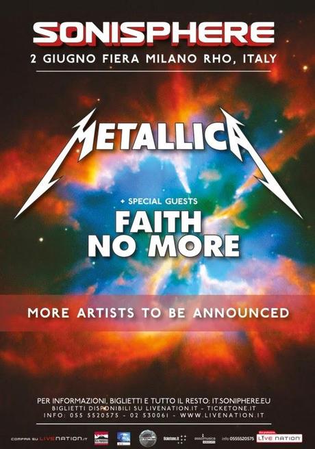 Sonisphere Festival 2015 - Metallica - Faith No More