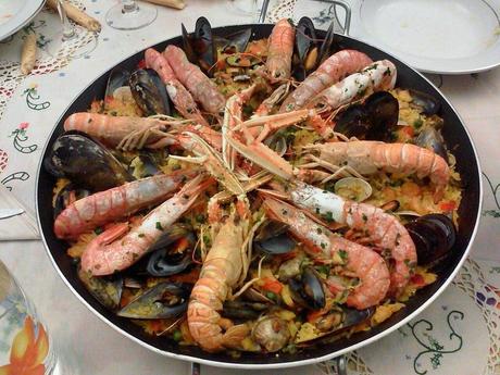 Paella ai frutti di mare