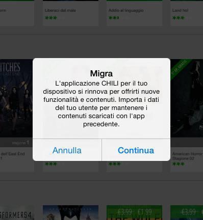 Nuovo aggiornamento per Chili TV su iOS con una montagna di nuove features