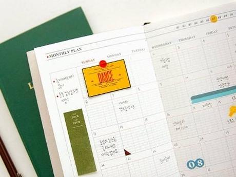 Agenda mensile The Planner interno