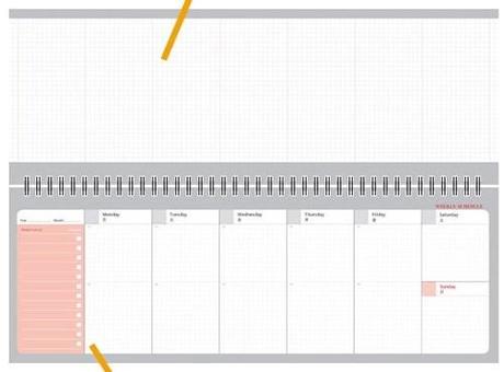 Planner settimanale orizzontale interno