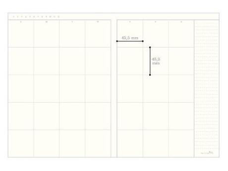 Planner Notebook mensile interno