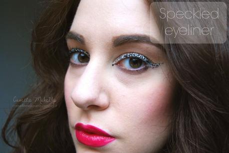 Illamasqua inspired: Speckled Eyeliner Look con prodotti facili da reperire
