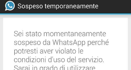 WhatsApp Ban Utenti
