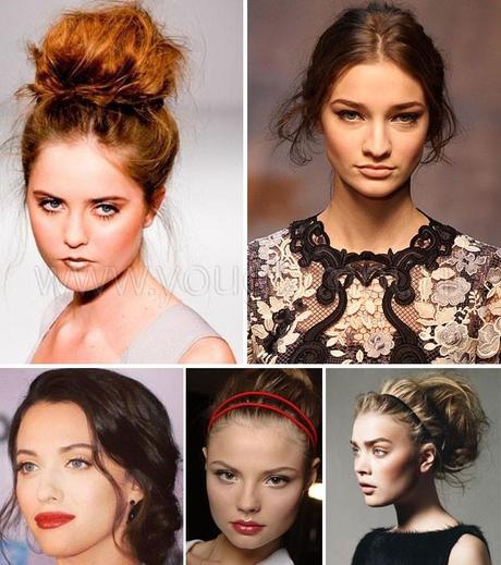 acconciature per San Valentino 2015 chignon spettinato