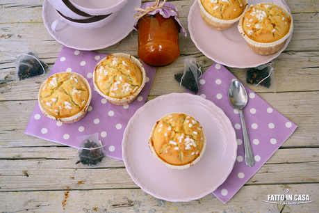 Muffin con Cuore alle Pesche