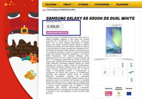 samsung galaxy a5 dual sim a 359 euro da Glistockisti Il dispositivo Samsung Galaxy A5 Dual sim disponibile anche in Italia al prezzo di soli 359 euro dal noto ecommerce Glistockisti.it Il dispositivo Samsung Galaxy A5 Dual sim disponibile anche in Italia al prezzo di soli 359 euro dal noto ecommerce Glistockisti.it