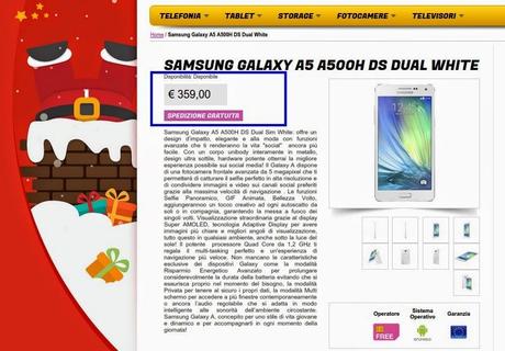 Samsung Galaxy A5 Dual sim disponibile anche in Italia al prezzo di soli 359 euro