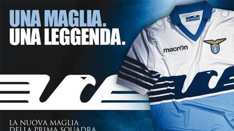 Lazio, torna la maglia bandiera con l’aquila stilizzata (dei meno 9)