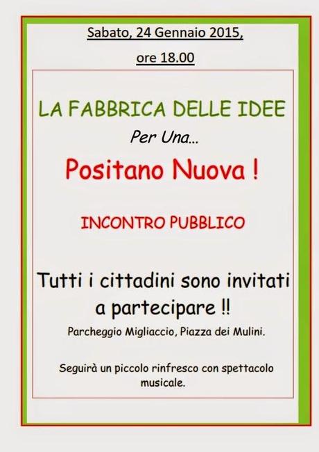 Luca Vespoli scrive .... Per La Fabbrica delle Idee per una Positano nuova