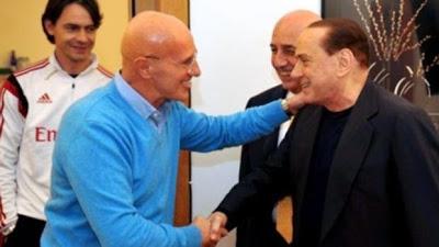 Milan, Berlusconi a Milanello con Sacchi, Galliani e Inzaghi