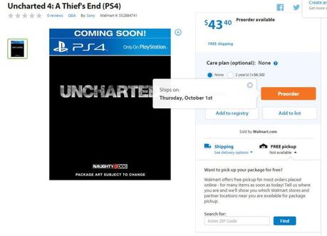 Svelata per sbaglio la data di uscita di Uncharted 4: A Thief's End? - Notizia - PS4