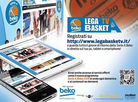 Scatta domenica (su web e in tv) la Diretta Basket della Serie A Beko