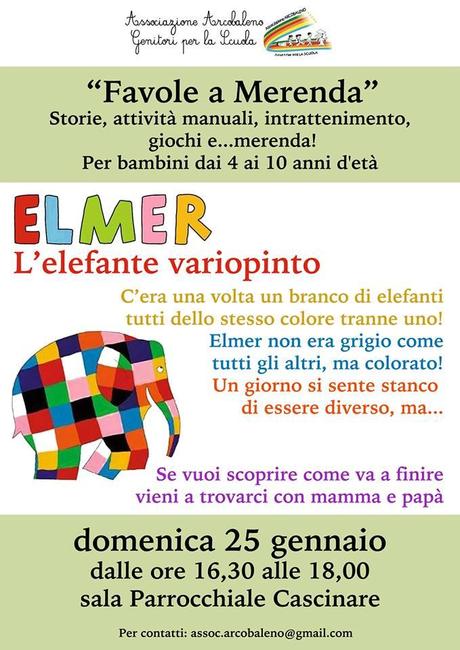 Favole a merenda: arriva Elmer a S. Elpidio a Mare (Fm)