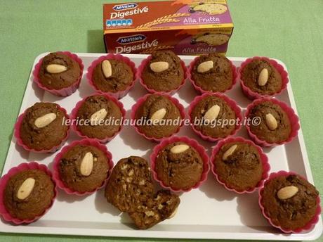 Muffin al cioccolato con biscotti digestive