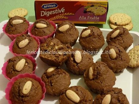 Muffin al cioccolato con biscotti digestive