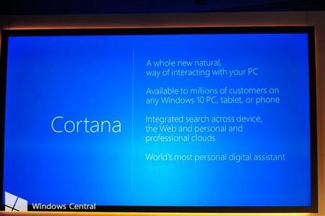 Cortana windows 10 event