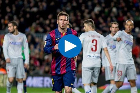[VIDEO] Barcellona-Atletico Madrid 1-0: Messi gol, ma al Calderon sarà battaglia