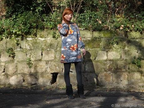 la nuit parisienne, abito felpa, tropical pattern, isabel marant boots, fashion blogger outfit, outfit post