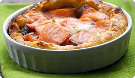 Mini quiche di salmone, radicchio e provola